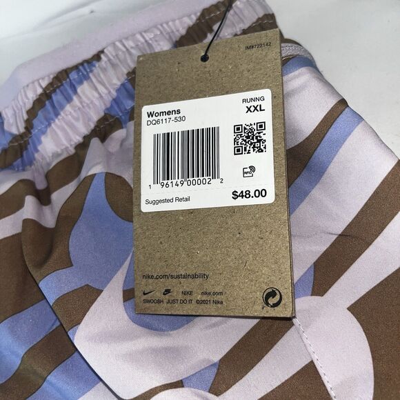 Nike Women’s Dri-FIT Icon Clash Tempo Luxe Running Shorts XXL - Picture 4 of 6